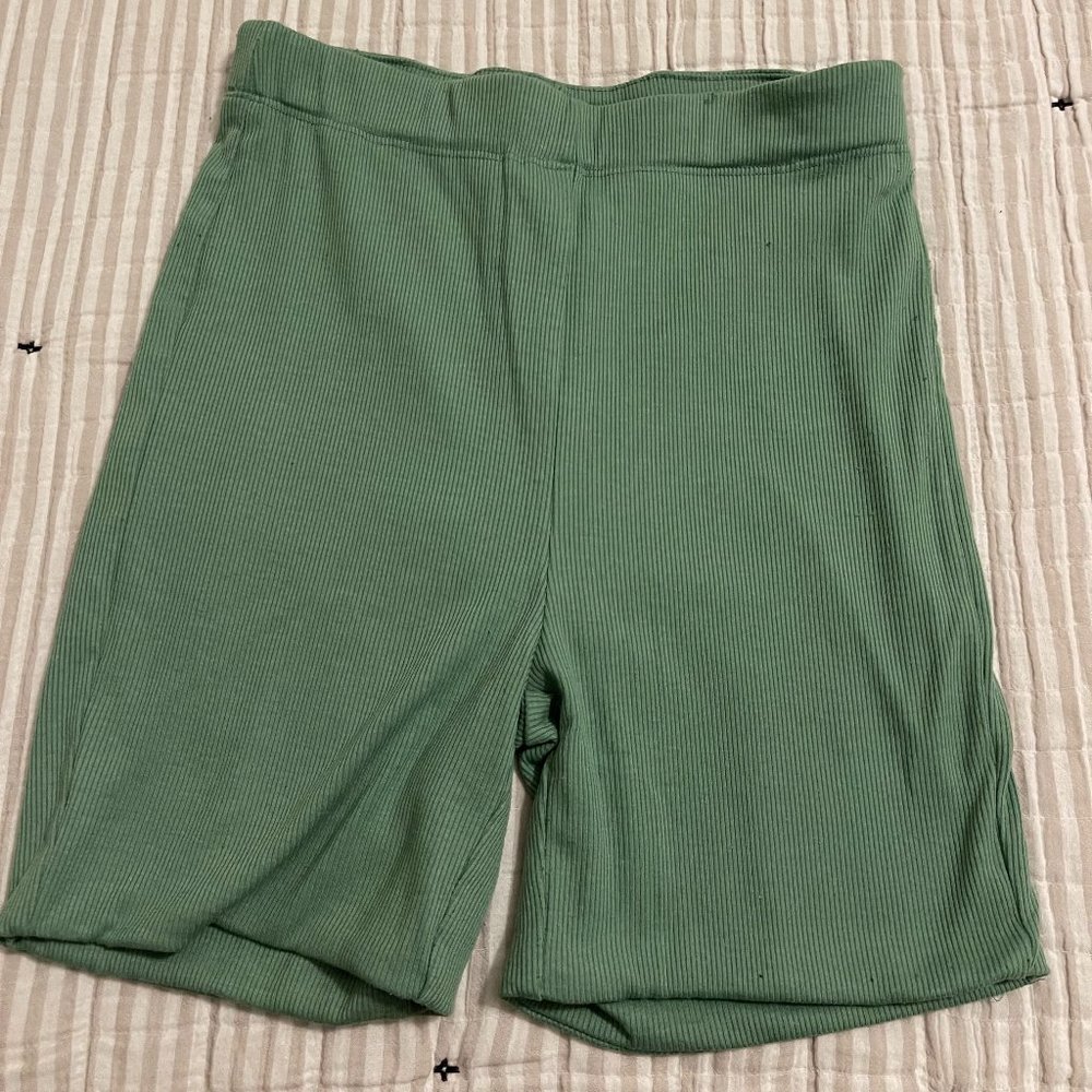 Princess Polly Laguna Beach Biker Shorts Green Size US 4